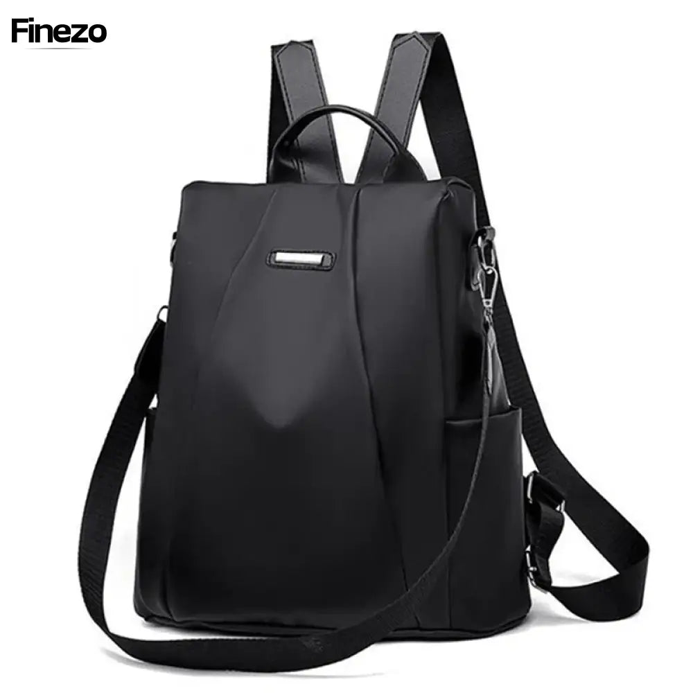 Oxford Bag™ | Wasserfeste Damen-Rucksack | 50% RABATT Schwarz
