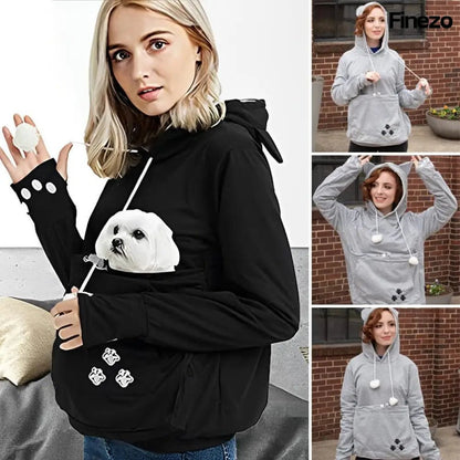 PawWrap™ | Der perfekte Känguru - Pulli für dich und deinen Liebling | 1+1 GRATIS - Finezo.de