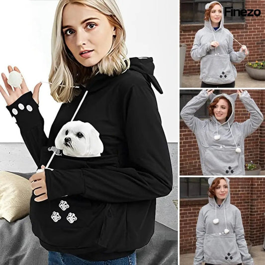 PawWrap™ | Der perfekte Känguru - Pulli für dich und deinen Liebling | 1+1 GRATIS - Finezo.de