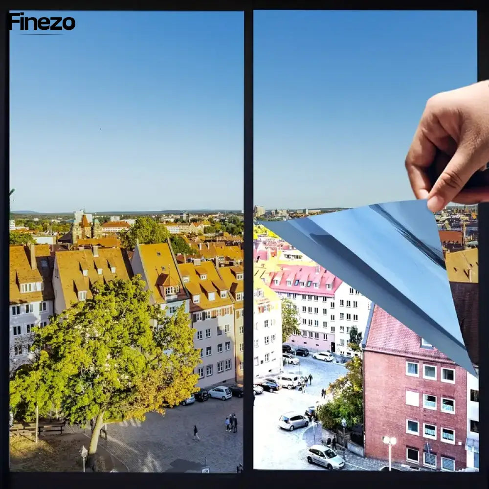 PrivacyWrap™ | Wärmedämmende Sichtschutzfolie für Fenster | 50% RABATT 90x200 cm / Hellsilber