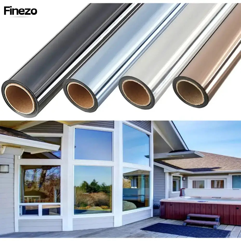 PrivacyWrap™ | Wärmedämmende Sichtschutzfolie für Fenster | 50% RABATT 90x200 cm / Hellsilber
