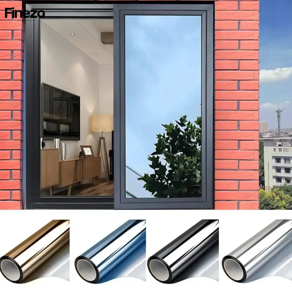 PrivacyWrap™ | Wärmedämmende Sichtschutzfolie für Fenster | 50% RABATT 90x200 cm / Hellsilber