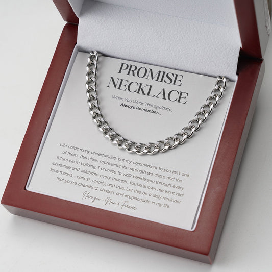 Prom™ | Silberne Versprechen Halskette - Finezo.de
