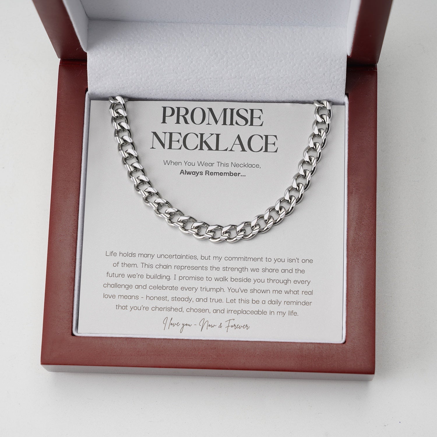 Prom™ | Silberne Versprechen Halskette