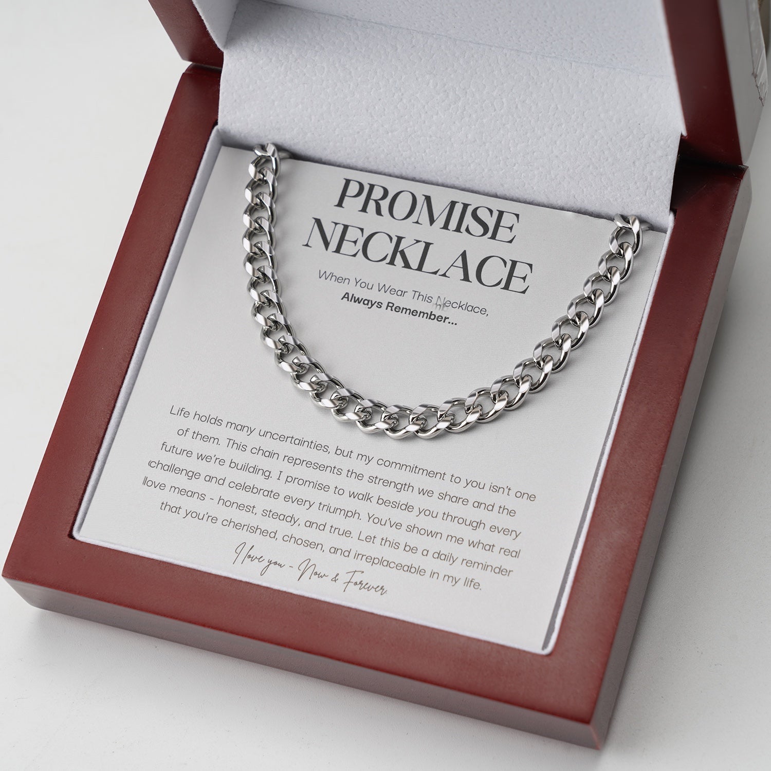 Prom™ | Silberne Versprechen Halskette