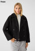 Riva™ | Kurze Doppelreiher-Jacke | 50% RABATT Schwarz / XS