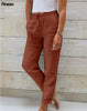 Rosanne™ | Dehnbare Leichte Hose | 1 + 1 GRATIS Backsteinrot / S
