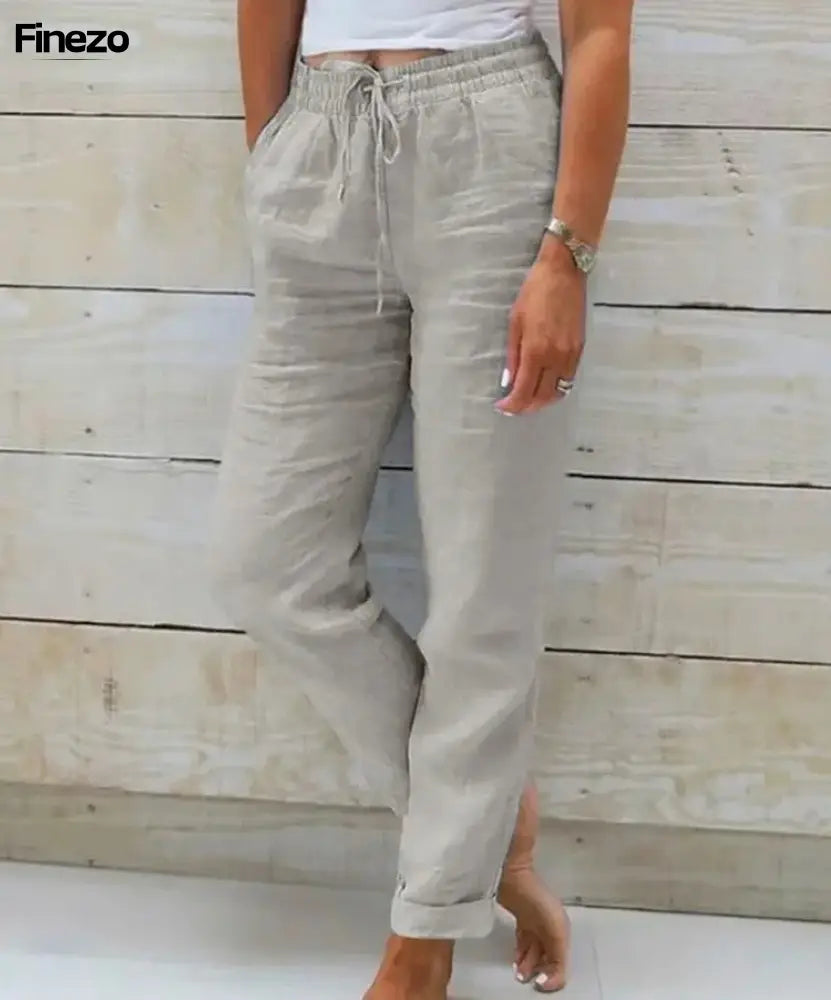 Rosanne™ | Dehnbare Leichte Hose | 1 + 1 GRATIS Grau / S