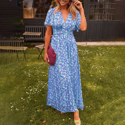 Elsie™ | V - Ausschnitt Midikleid | Erwachen stiller Eleganz | 50% RABATT - Finezo.de