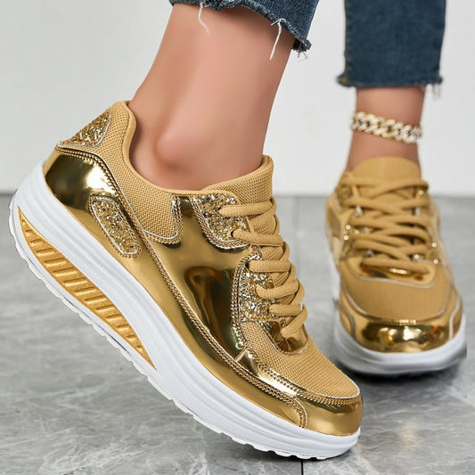 Skylar™ | Damen Trendy Lässige Funkelnde Stil Flache Sportschuhe | 50% RABATT - Finezo.de