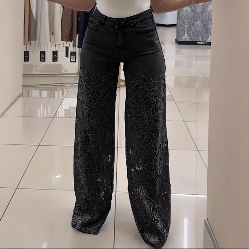 Isalé™ | Modische Jeans im Spitzenpatchwork | 50% RABATT - Finezo.de