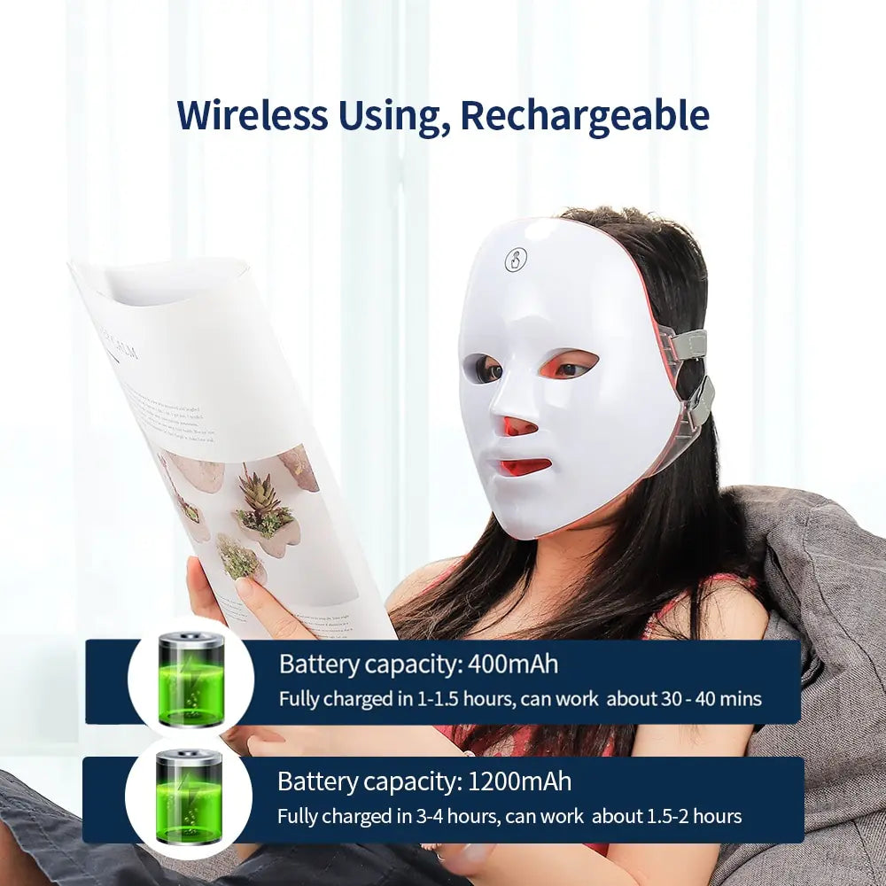 Aura Glow™ | USB Lade-LED-Gesichtsmaske